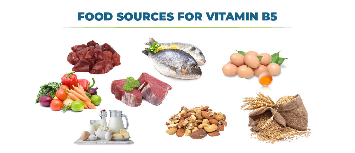 Food sources for Vitamin B5 - FitLife Mantra